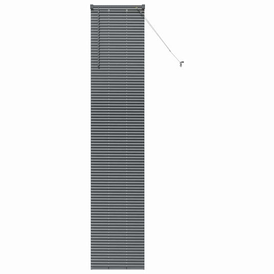 Vidaxl venetiaanse jaloezieën donkergrijs 220 x 50 cm aluminium