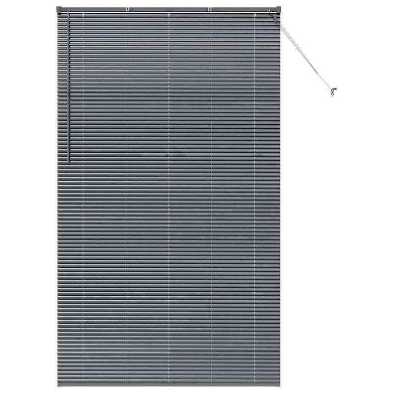 ギャラリービューアに画像をロードする, Vidaxl venetiaanse jaloezieën donkergrijs 220 x 135 cm aluminium
