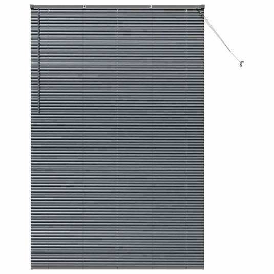 Vidaxl venetiaanse jaloezieën donkergrijs 220 x 140 cm aluminium
