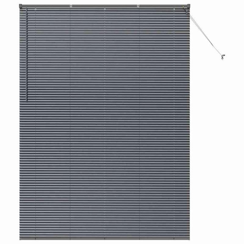 Chargez l'image dans la visionneuse de la galerie, Vidaxl venetiaanse jaloezieën donkergrijs 220 x 155 cm aluminium
