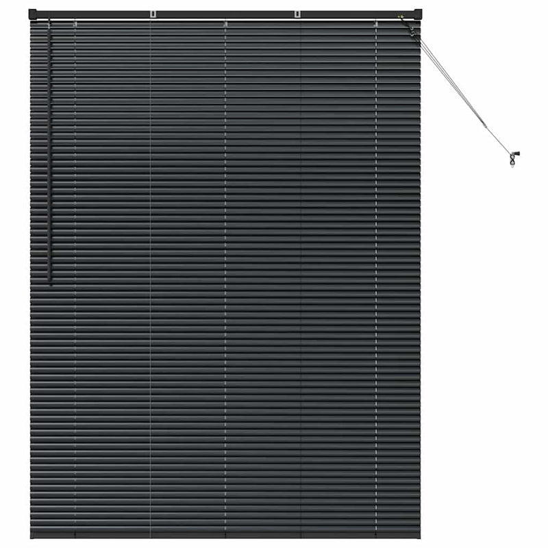 Chargez l'image dans la visionneuse de la galerie, Vidaxl venetiaanse jaloezieën zwart 175 x 135 cm aluminium
