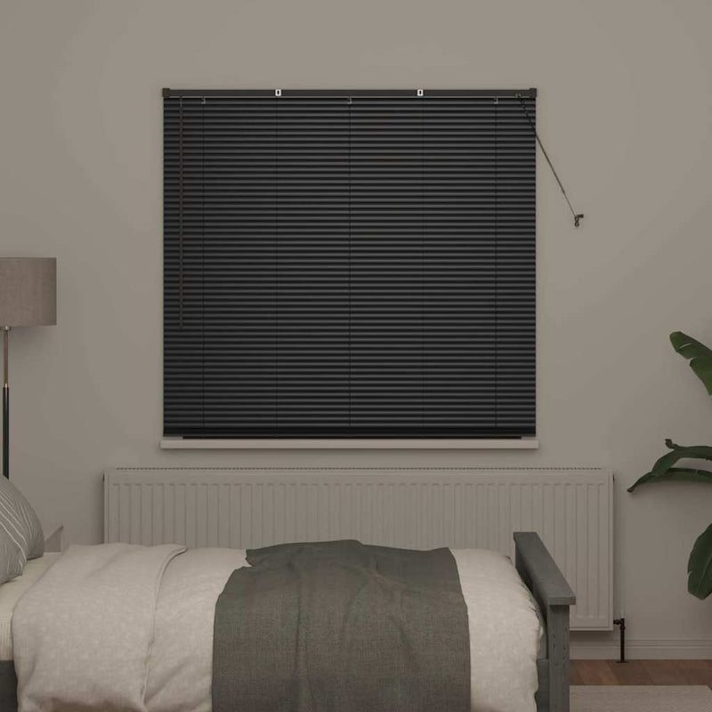 Chargez l'image dans la visionneuse de la galerie, Vidaxl venetiaanse jaloezieën zwart 175 x 145 cm aluminium
