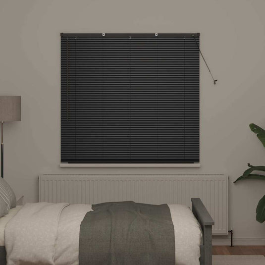 Vidaxl venetiaanse jaloezieën zwart 175 x 145 cm aluminium