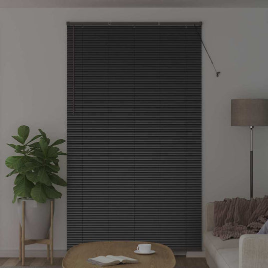 Vidaxl venetiaanse jaloezieën zwart 220 x 125 cm aluminium