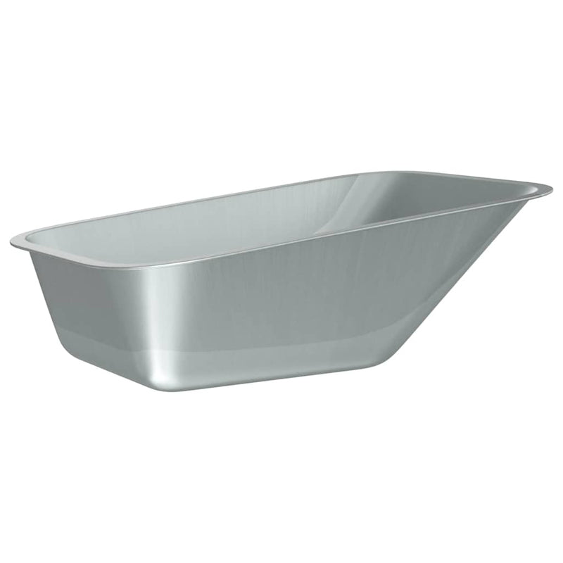 Afbeelding laden in galerijviewer, Vidaxl vervanging voor kruiwagenlade zilver 88 x 60 x 32 cm staal
