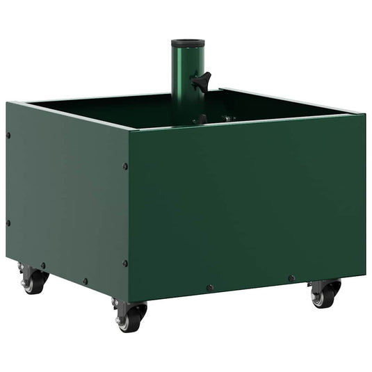 Vidaxl parasolvoet groen 45 x 45 x 45 cm staal