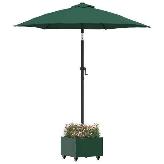 Vidaxl parasolvoet groen 45 x 45 x 45 cm staal
