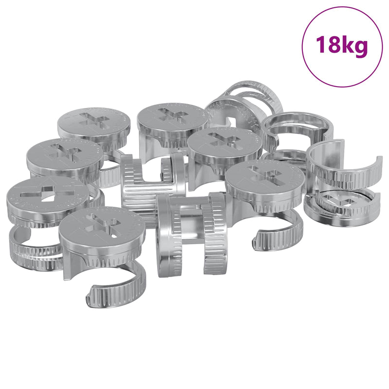 Chargez l'image dans la visionneuse de la galerie, Vidaxl cam lock moeren 8372 pcs zilver staal
