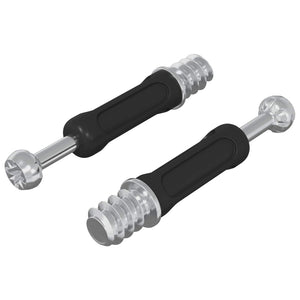 Vidaxl cam lock bout 2 pcs zilver en zwart m6 x 40 mm
