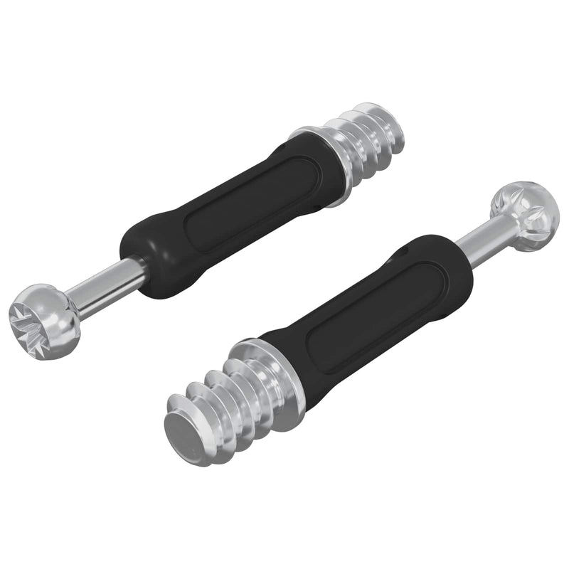 Chargez l'image dans la visionneuse de la galerie, Vidaxl cam lock bout 2 pcs zilver en zwart m6 x 40 mm

