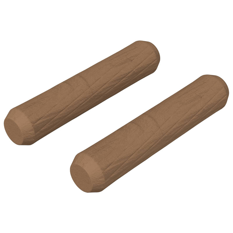 ギャラリービューアに画像をロードする, Vidaxl houten dowels 2 pcs bruin ø8 x 35 mm massief hout
