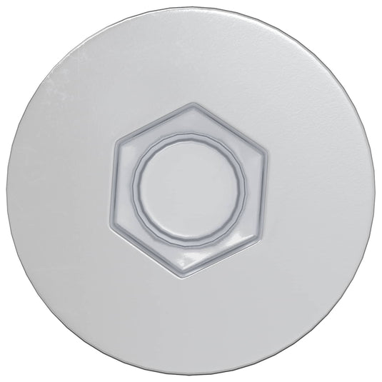 Vidaxl bevestigingsschroeven 2 pcs zilver ø7 x 50 mm metaal