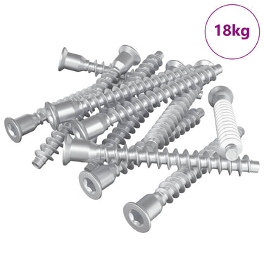 Vidaxl bevestigingsschroeven 2100 pcs zilver metaal