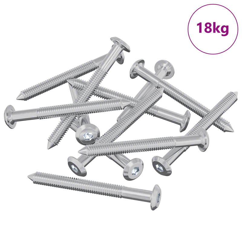Afbeelding laden in galerijviewer, Vidaxl meubelschroeven 1600 pcs zilver staal

