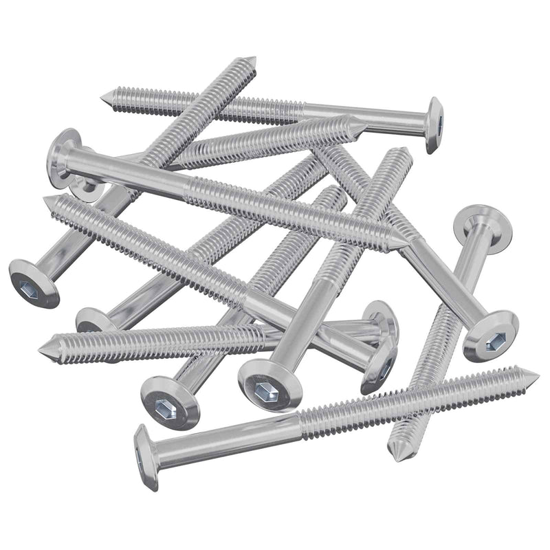Afbeelding laden in galerijviewer, Vidaxl meubelschroeven 12 pcs zilver m6 x 85 mm staal
