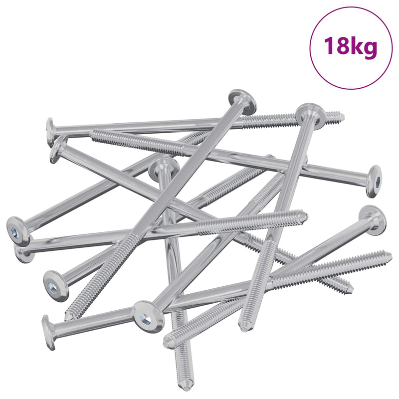 Afbeelding laden in galerijviewer, Vidaxl meubelschroeven 800 pcs zilver staal
