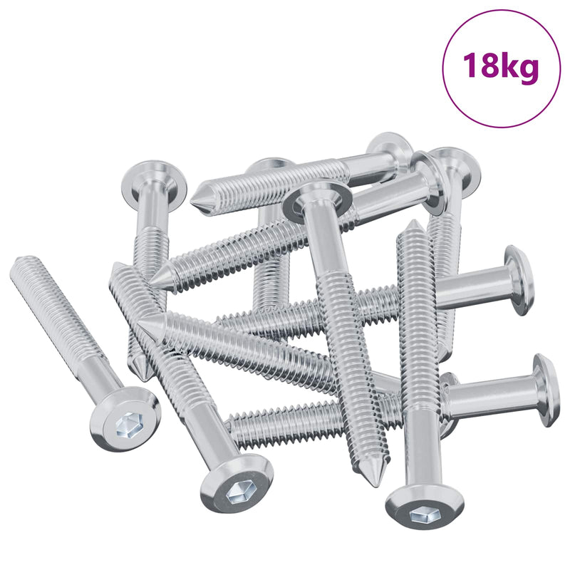 ギャラリービューアに画像をロードする, Vidaxl bout 1800 pcs zilver m6 x 50 mm staal

