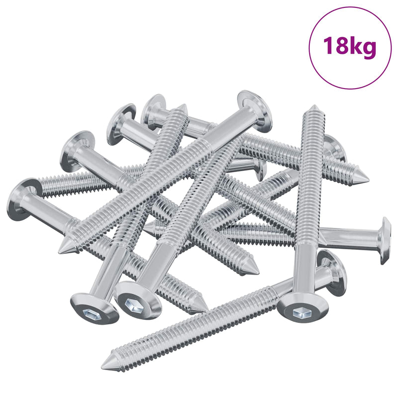 Afbeelding laden in galerijviewer, Vidaxl bout 1600 pcs zilver m6 x 60 mm staal
