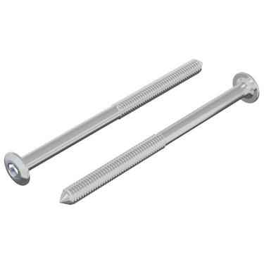 Vidaxl bout 2 pcs zilver m6 x 85 mm staal