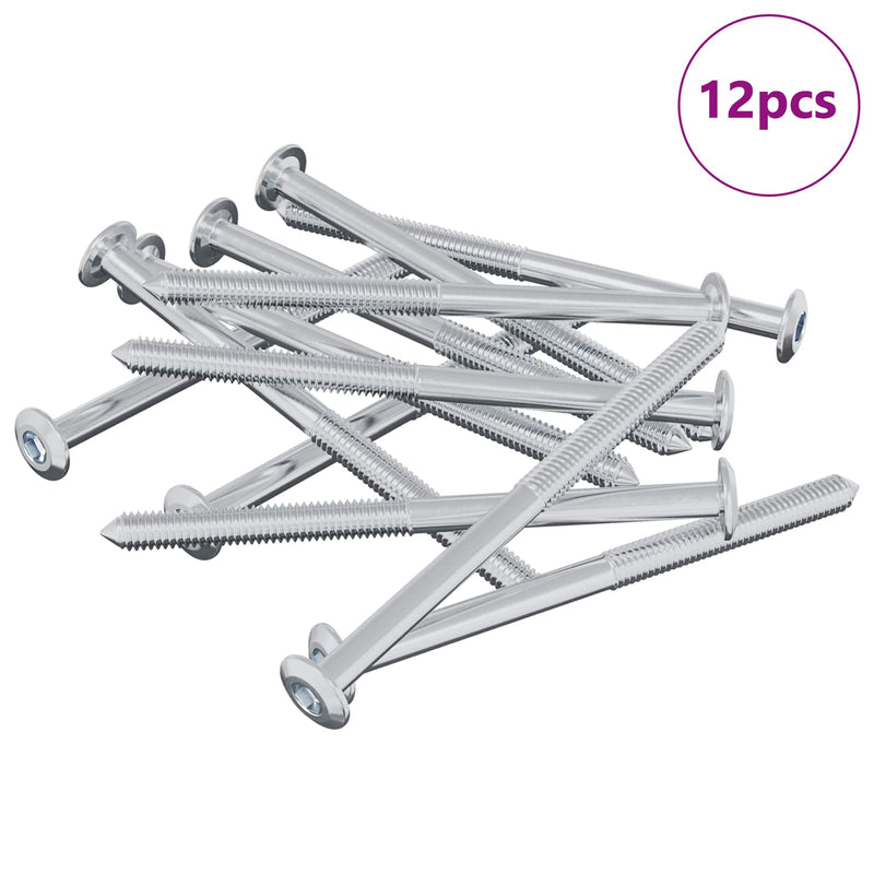 Chargez l'image dans la visionneuse de la galerie, Vidaxl bout 12 pcs zilver m6 x 85 mm staal
