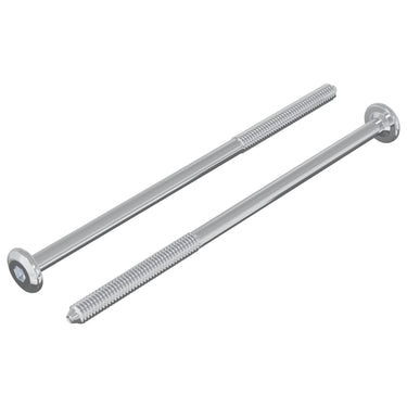 Vidaxl bout 2 pcs zilver m6 x 120 mm staal