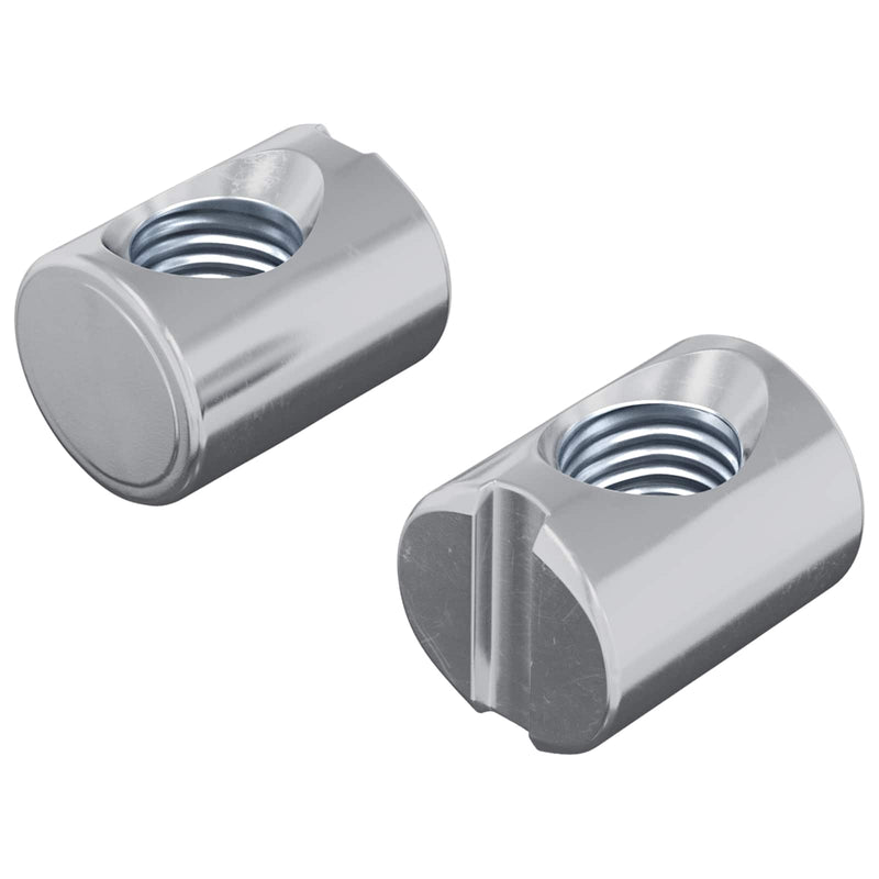 Chargez l'image dans la visionneuse de la galerie, Vidaxl barrelmoeren 2 pcs zilver m6 x 13 mm metaal

