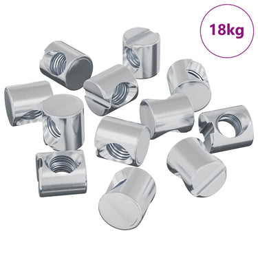 Vidaxl barrelmoeren 4500 pcs zilver m6 x 12 mm metaal