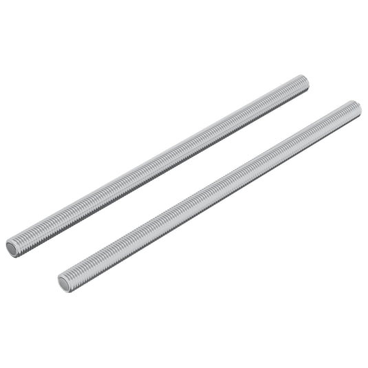 Vidaxl draadstaaf 2 pcs zilver 6 x 120 mm staal