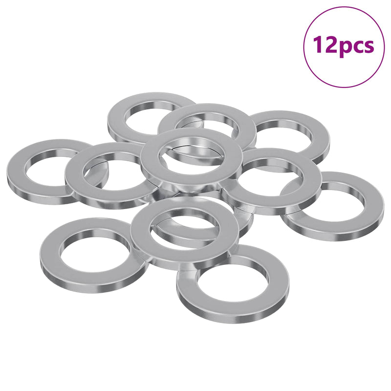 ギャラリービューアに画像をロードする, Vidaxl washers 12 pcs zilver 10 x 10 x 1,2 mm ijzer
