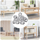 Vidaxl zeshoekige moeren 12 pcs zilver m6 ijzer