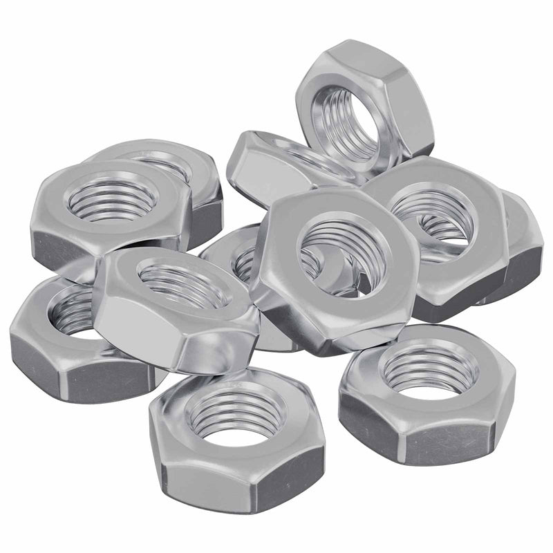 Chargez l'image dans la visionneuse de la galerie, Vidaxl zeshoekige moeren 12 pcs zilver m8 ijzer

