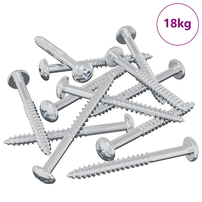 Afbeelding laden in galerijviewer, Vidaxl houten schroef 3273 pcs zilver 9,8 x 53 mm staal
