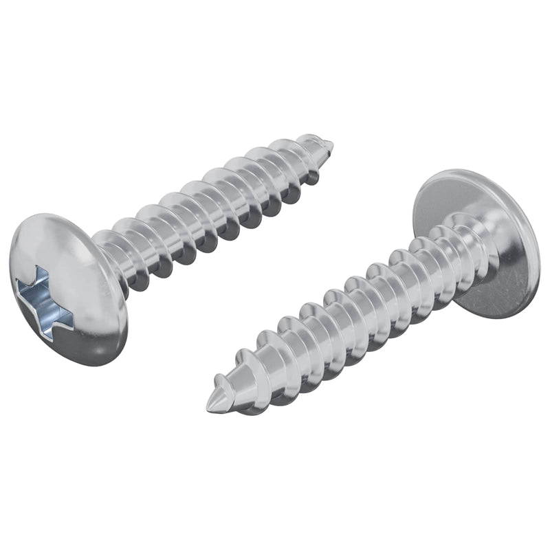 Afbeelding laden in galerijviewer, Vidaxl houten schroeven 2 pcs zilver m4 x 20 mm staal
