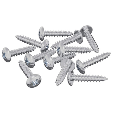 Vidaxl houten schroeven 12 pcs zilver m3,5 x 20 mm staal