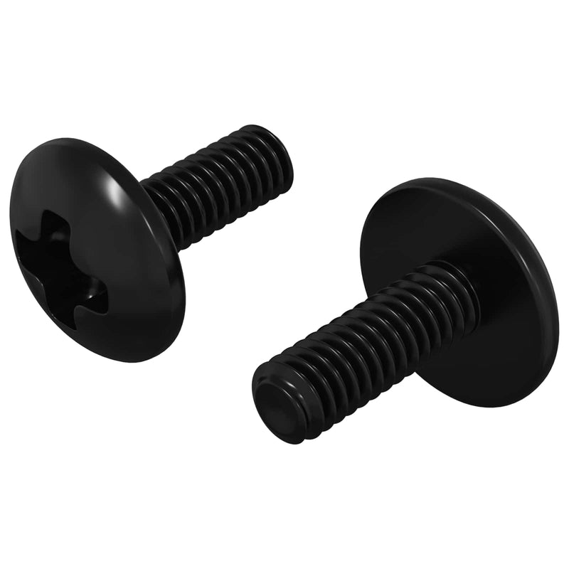 Afbeelding laden in galerijviewer, Vidaxl sleeve schroeven 2 pcs zwart m4 x 10 mm staal
