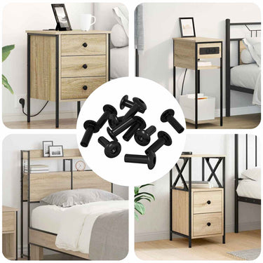 Vidaxl moffenmoeren 8451 pcs zwart ijzer