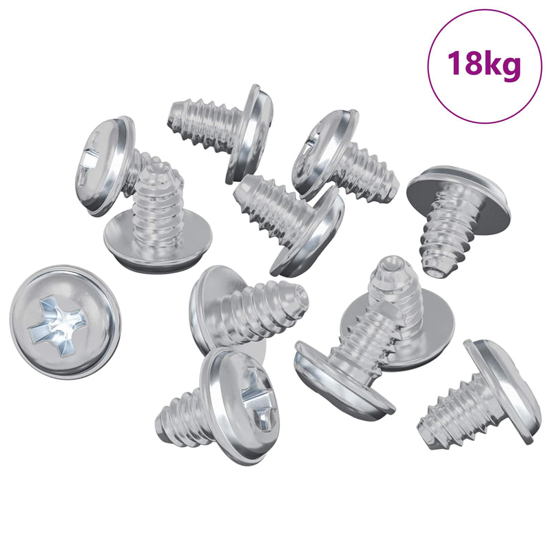 ギャラリービューアに画像をロードする, Vidaxl vergrendelingsschroeven 19149 pcs zilver ijzer
