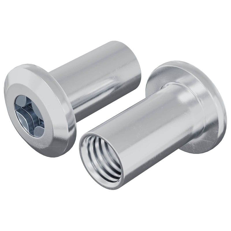 ギャラリービューアに画像をロードする, Vidaxl slotmoer 2 pcs nikkel m6 x 15 mm staal
