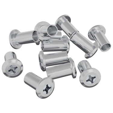 Vidaxl slotmoer 2857 pcs nikkel staal