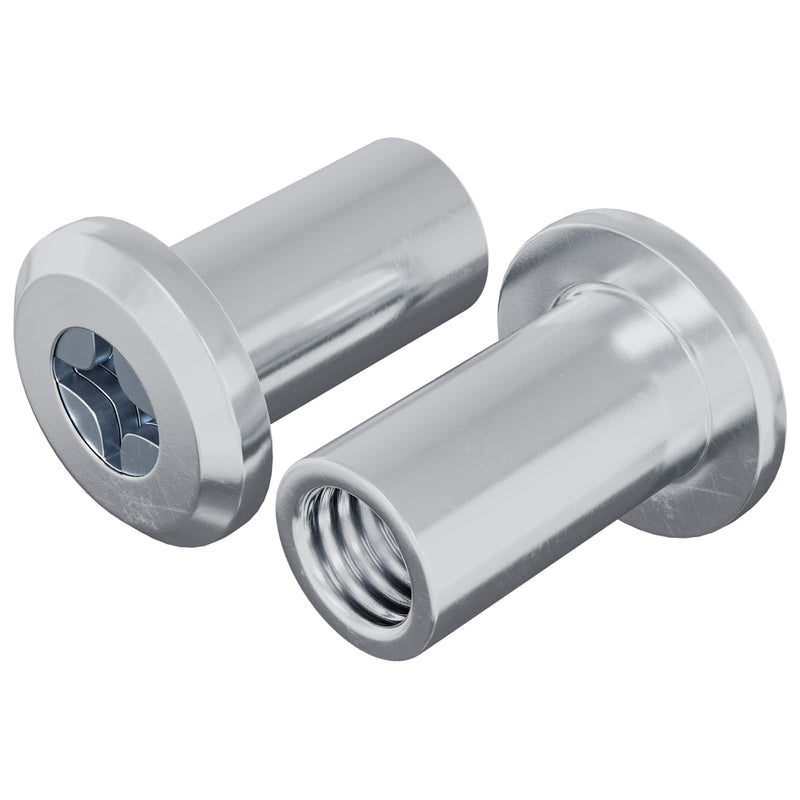 ギャラリービューアに画像をロードする, Vidaxl slotmoer 2 pcs zilver m6 x 15 mm staal
