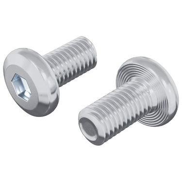 Vidaxl slotschroef effen 2 pcs zilver m6 x 12 mm staal