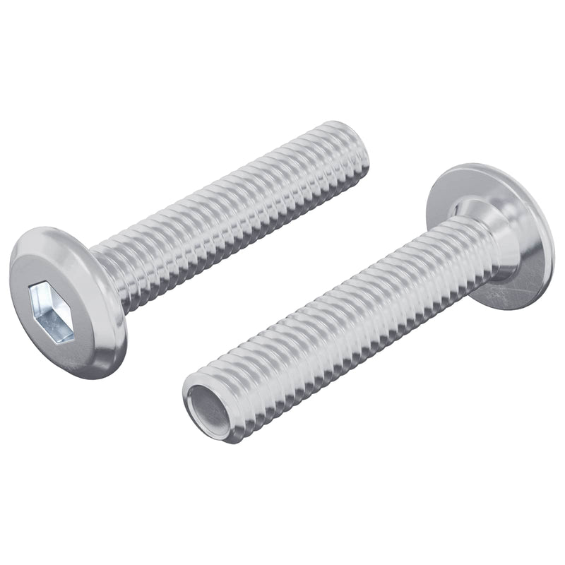 Chargez l'image dans la visionneuse de la galerie, Vidaxl slotschroef effen 2 pcs zilver m6 x 30 mm staal
