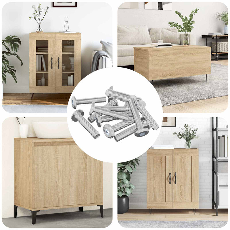 Afbeelding laden in galerijviewer, Vidaxl slotschroef effen 2647 pcs zilver staal
