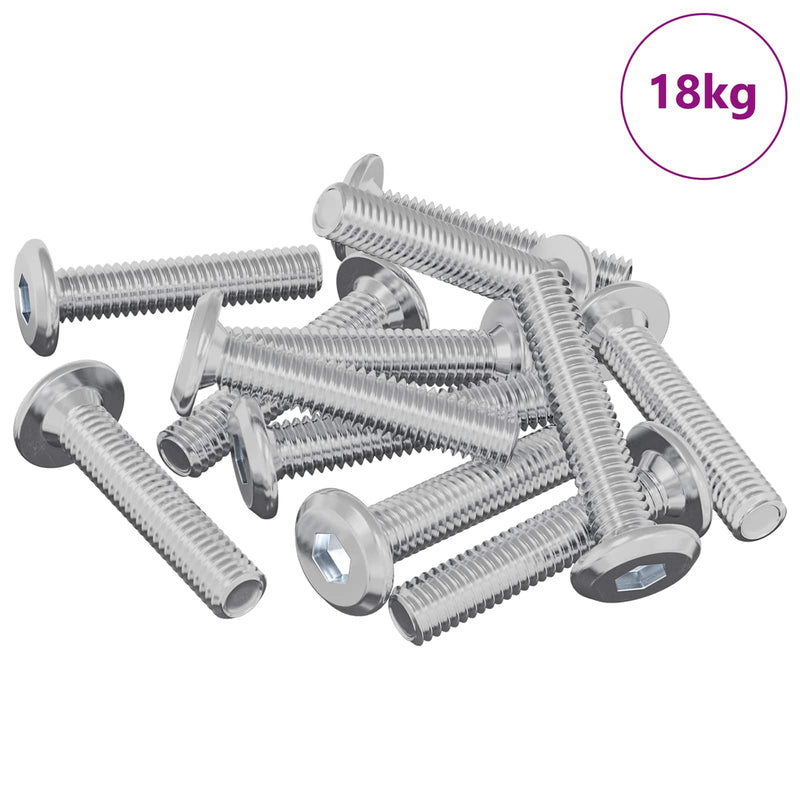 Afbeelding laden in galerijviewer, Vidaxl slotschroef effen 2647 pcs zilver staal
