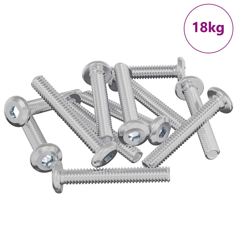 Afbeelding laden in galerijviewer, Vidaxl slotschroef effen 2514 pcs zilver staal

