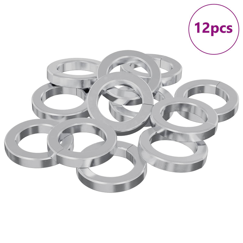 Chargez l'image dans la visionneuse de la galerie, Vidaxl veer washer 12 pcs wit 13 x 1 mm ijzer
