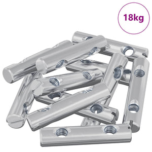 Vidaxl moer 413 pcs verzinkt 60 x 12 mm ijzer