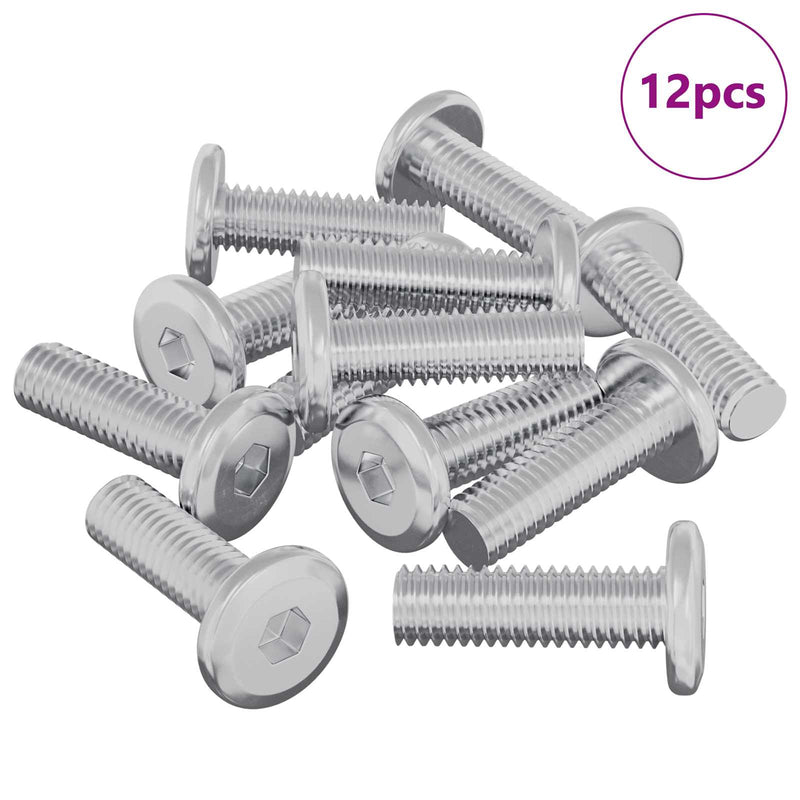 ギャラリービューアに画像をロードする, Vidaxl bout 12 pcs zilver 8 x 25 mm staal
