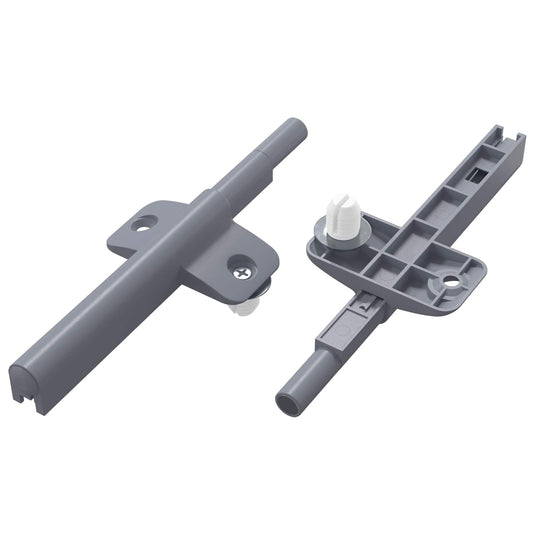 Vidaxl zachte sluitdempers 2 pcs grijs 125 x 47 x 15 mm pp