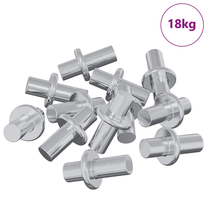 ギャラリービューアに画像をロードする, Vidaxl plankhaak 4500 pcs zilver 8,6 x 8,6 x 14,6 mm staal
